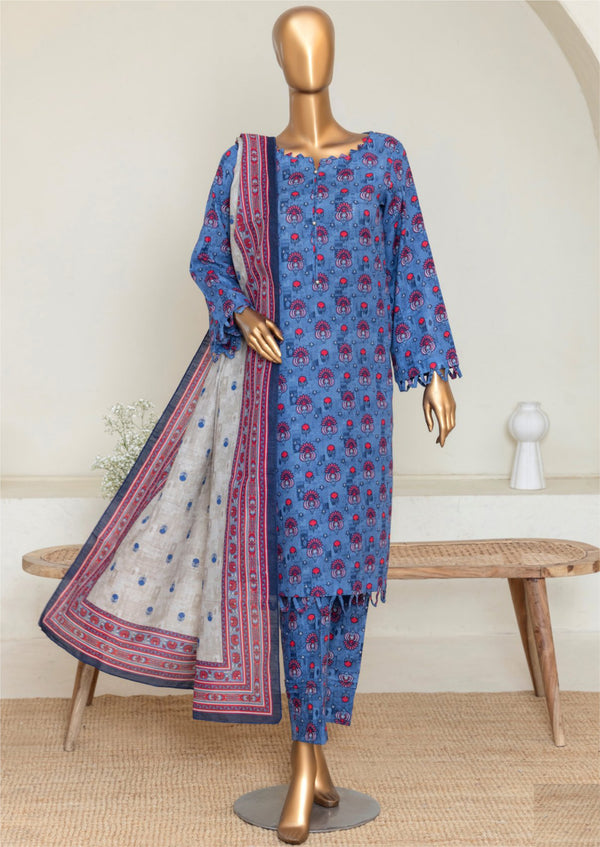 3 Piece – Allover Khaddar Suit.
