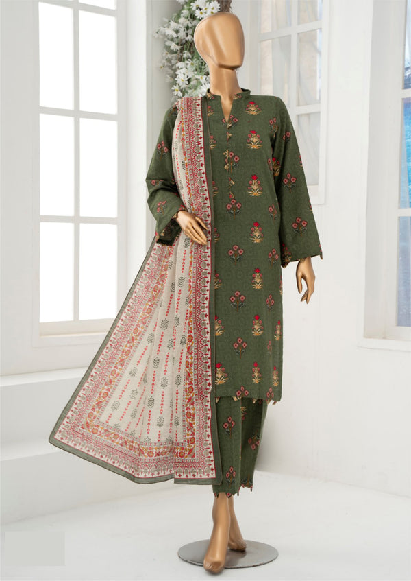 3 Piece – Allover Khaddar Suit.