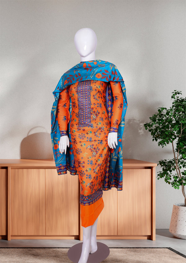 3 Piece - Printed Linen.
