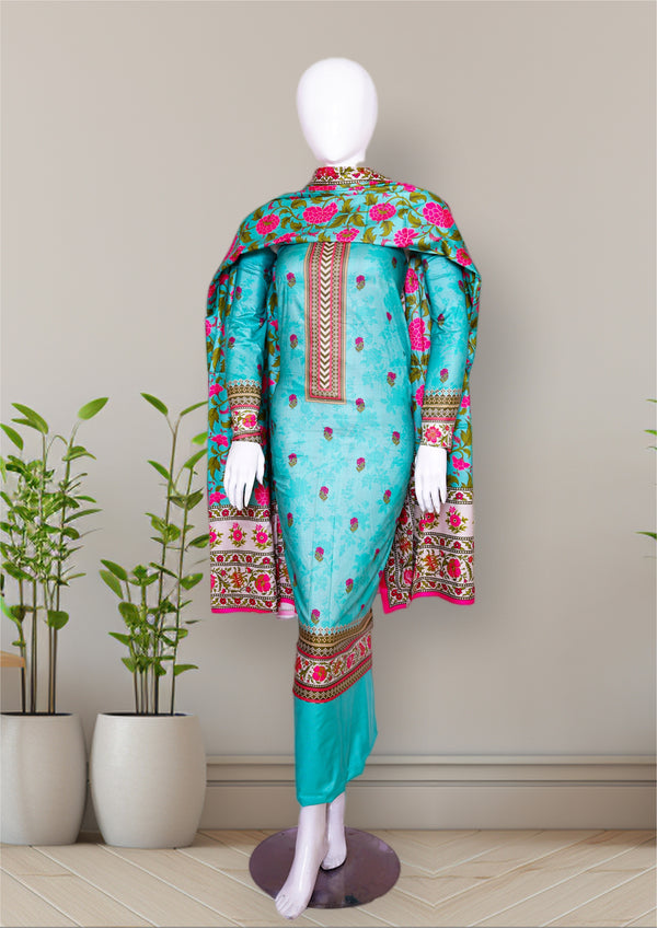 3 Piece - Printed Linen.