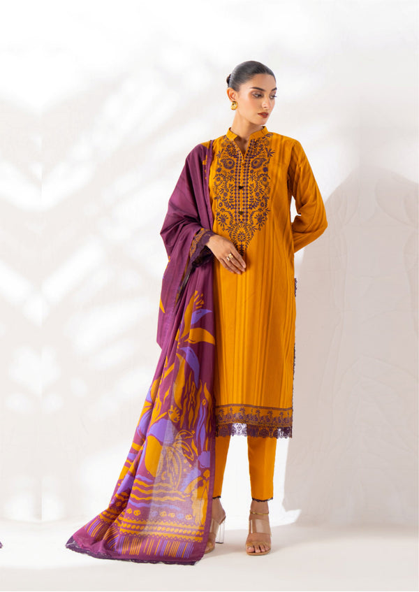 3 Piece - Digital Printed Luxury Lawn.