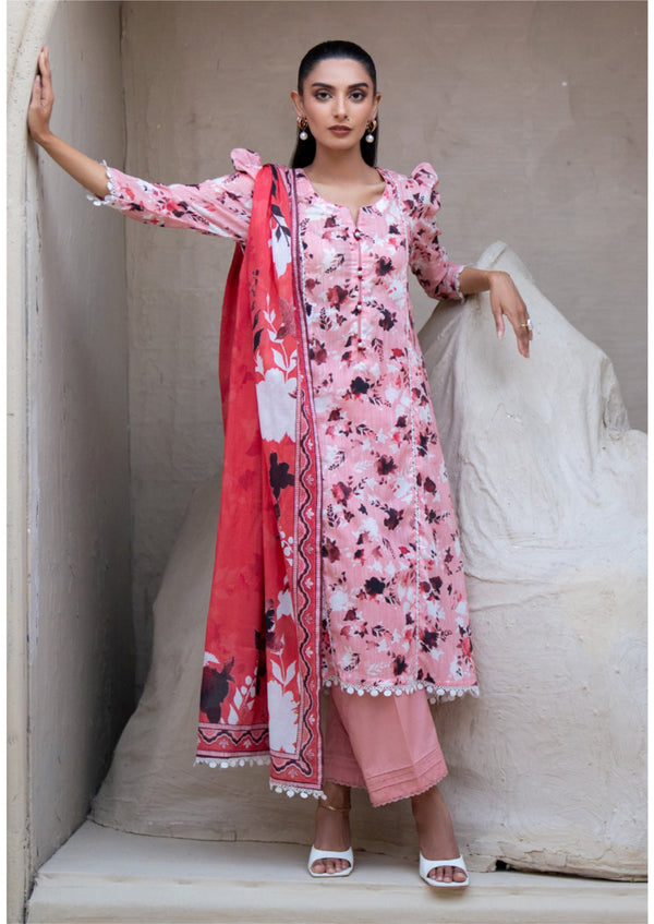 3 Piece - Digital Printed Luxury Lawn.