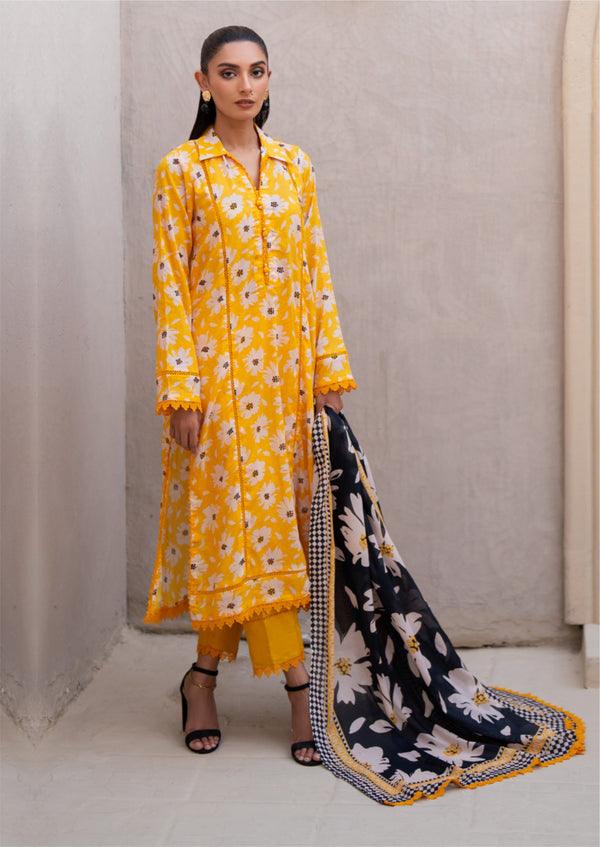 3 Piece - Digital Printed Luxury Lawn.