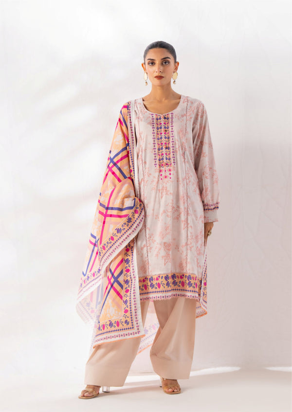 3 Piece - Digital Printed Luxury Lawn.