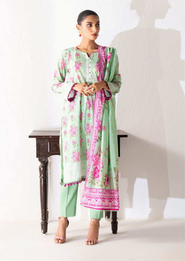 3 Piece - Digital Printed Luxury Lawn.