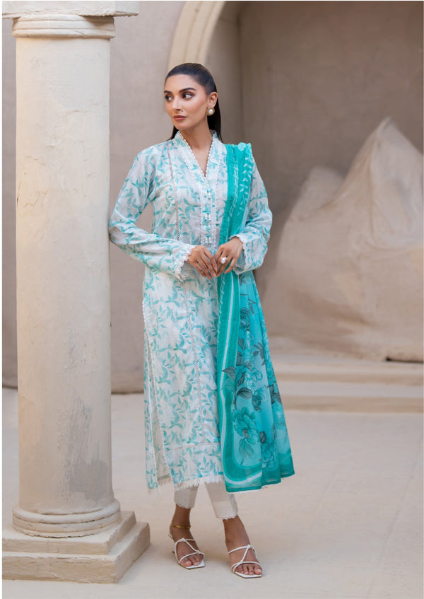 3 Piece - Digital Printed Luxury Lawn.