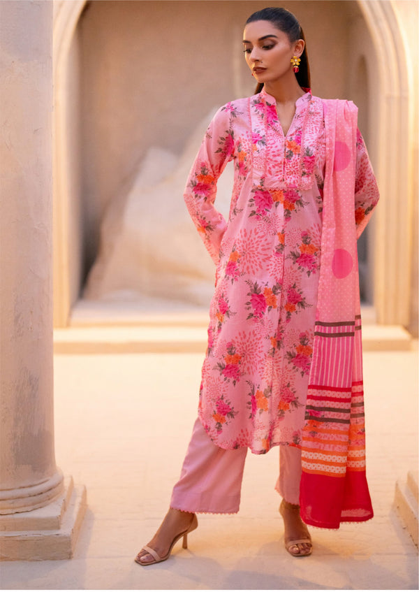 3 Piece - Digital Printed Luxury Lawn.