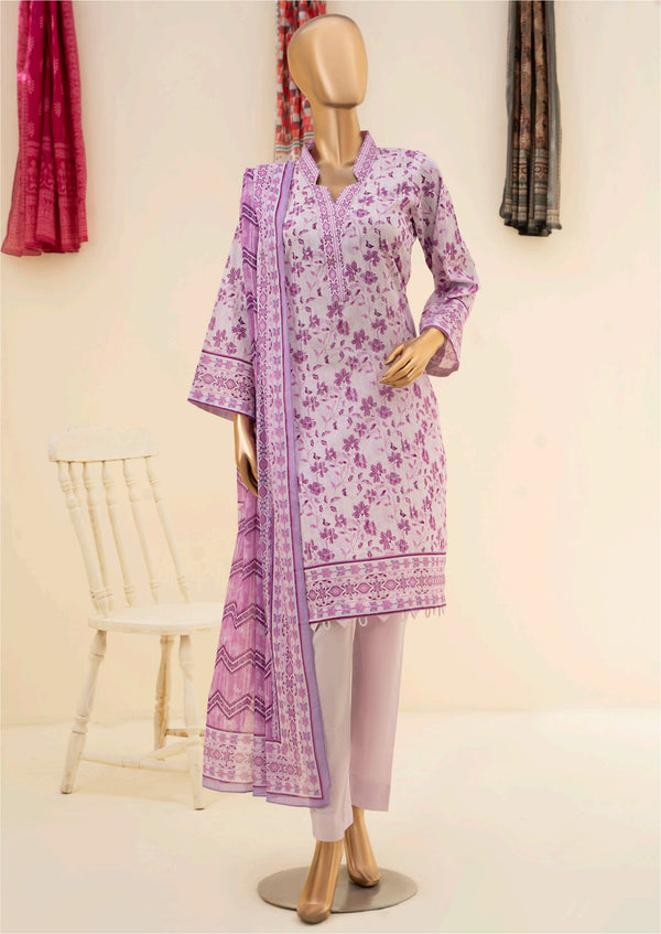 3 Piece – Printed Lawn Suit.